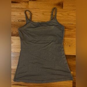 Women's Shimmery Gray Spaghetti Strap Tank Top